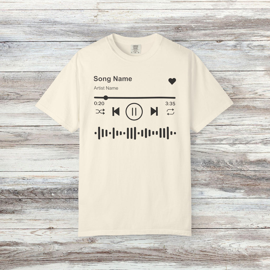 Custom Song Name Comfort Colors® Shirt | Personalized Favorite Song Tee