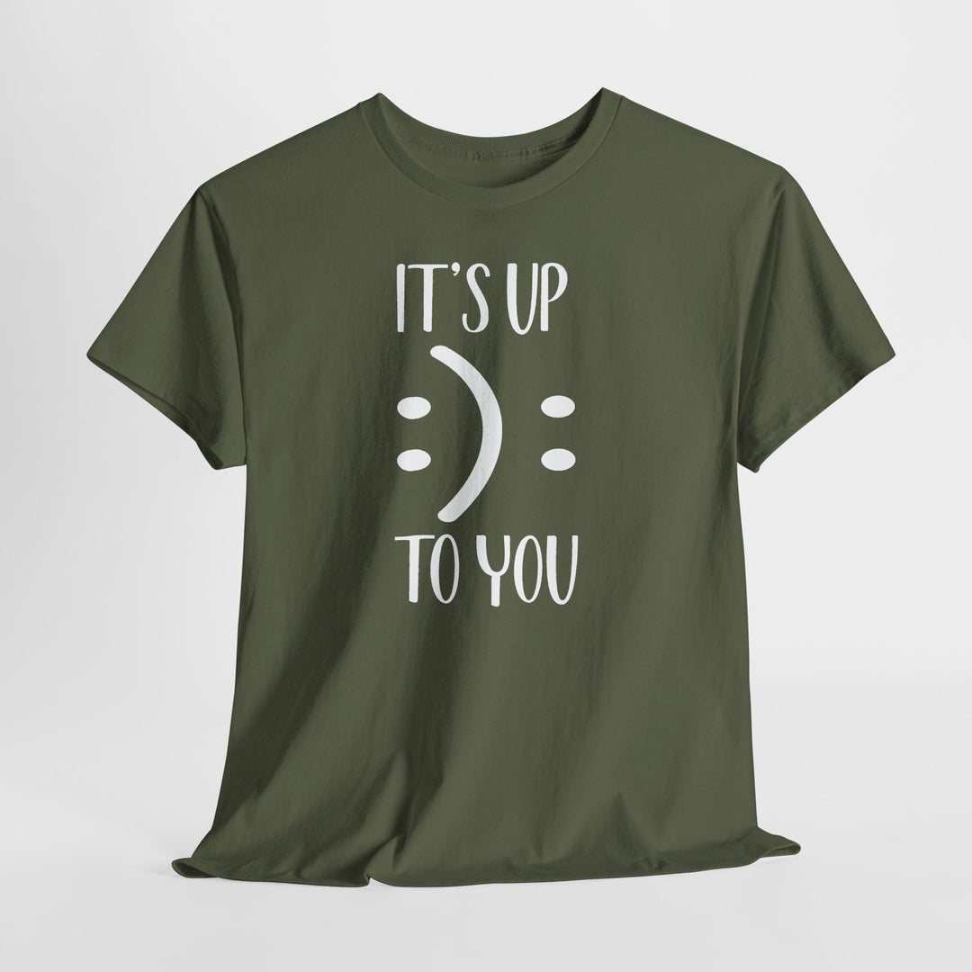 Trendy Smiley Face T-Shirt - "Happy or Sad? It&