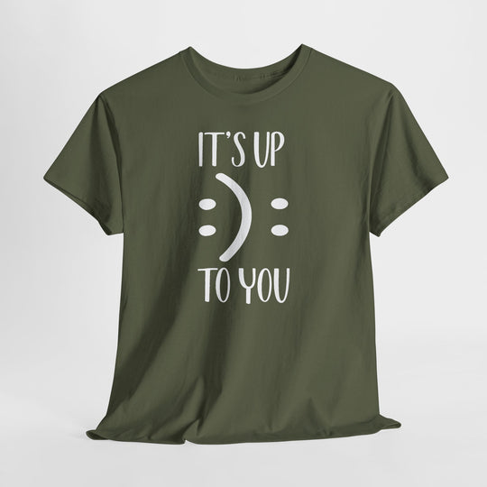Trendy Smiley Face T-Shirt - "Happy or Sad? It&