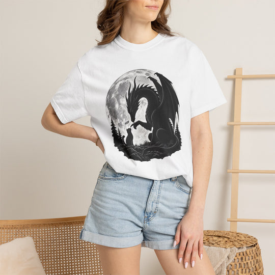 Boop T-Shirt | Dragon Booping a Kitten Funny Spooky Halloween Shirt