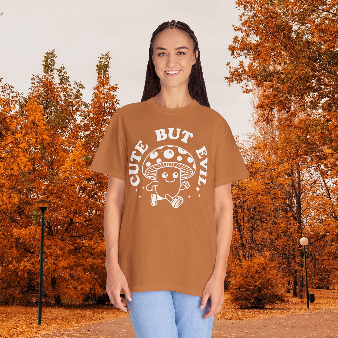 Cute But Evil Mushroom T-Shirt | Funny Spooky Halloween Season Shirt