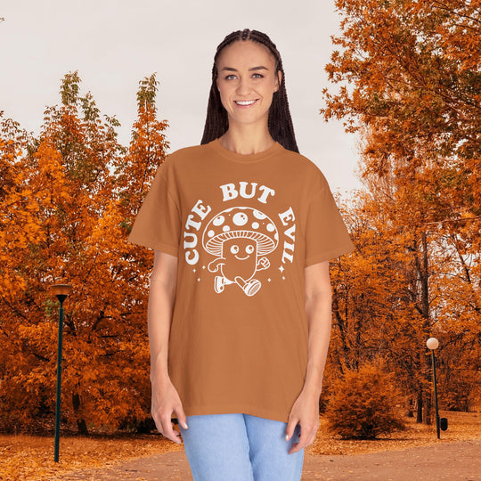 Cute But Evil Mushroom T-Shirt | Funny Spooky Halloween Season Shirt