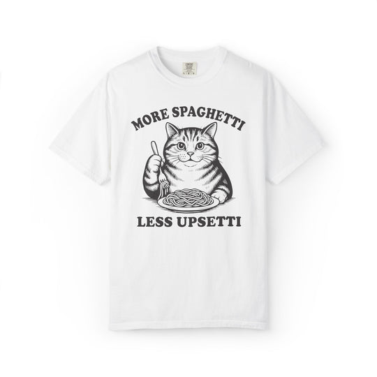 More Spaghetti Cat Lovers T-Shirt | Funny Italian Food Lovers Comfort Colors® Tee