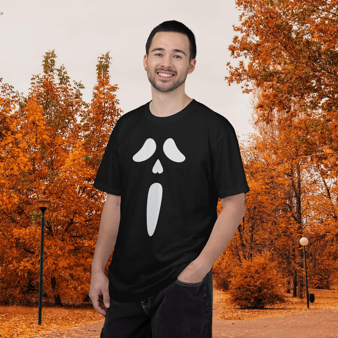 Scream Mask Face T-Shirt | Creepy Ghost Funny Spooky Halloween Season Shirt