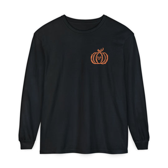 Hand-Drawn Pumpkin Long Sleeve T-Shirt | Pumpkin Sketch Shirt | Cute Fall Graphic Tee