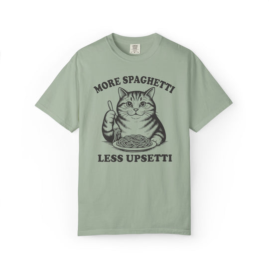 More Spaghetti Cat Lovers T-Shirt | Funny Italian Food Lovers Comfort Colors® Tee