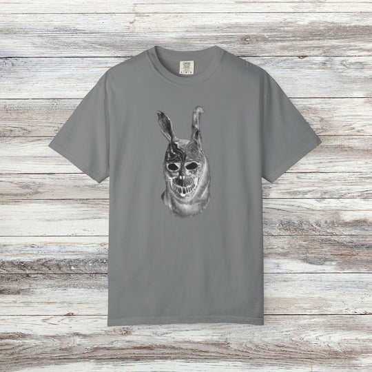 Mad World Donnie Darko Inspired Distorted Rabbit Skull T-Shirt | Dark Surreal Bunny Graphic