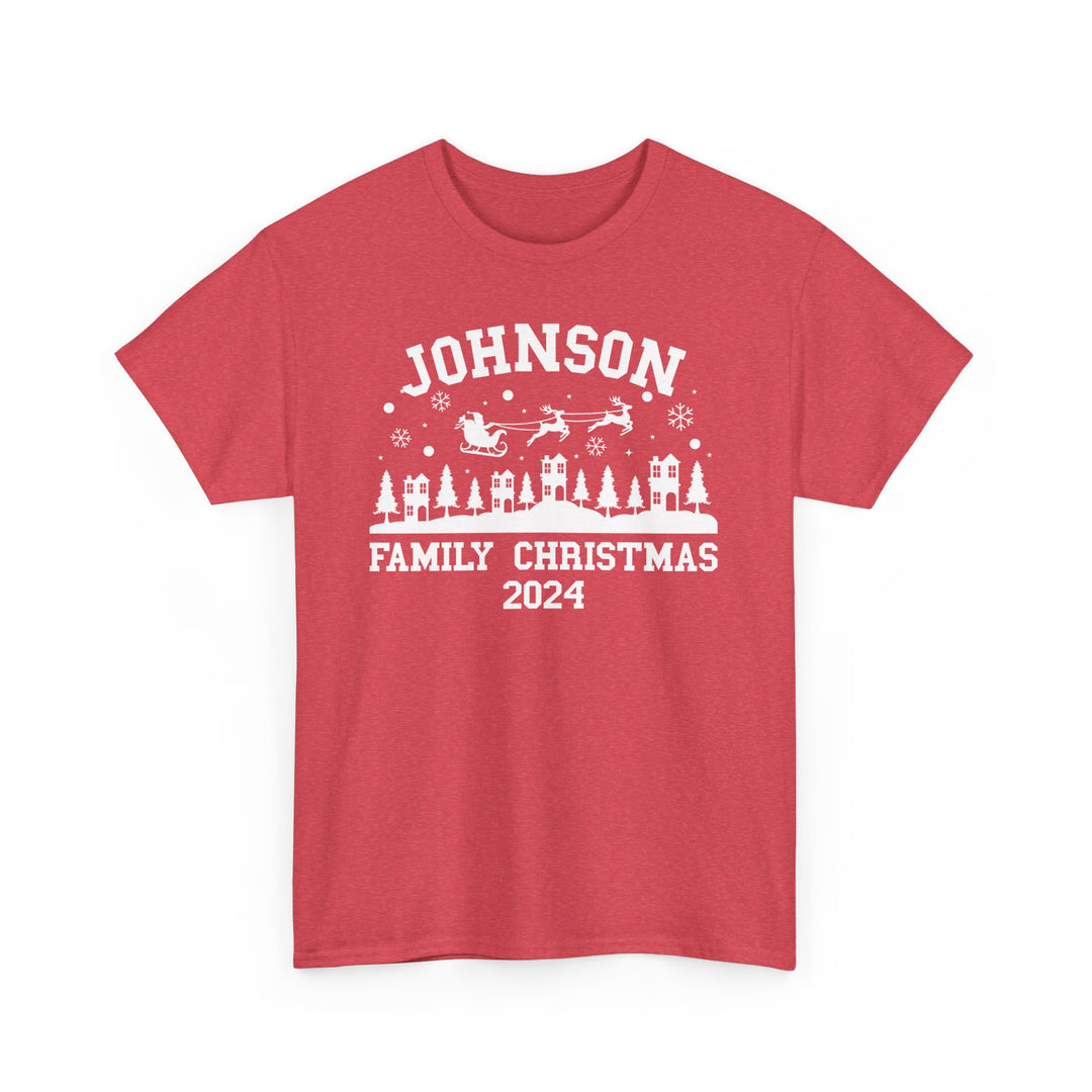 Personalized Christmas 2024 T-Shirt with Family Name