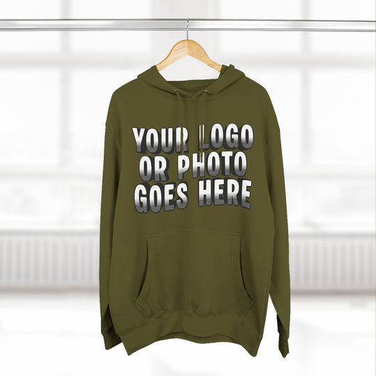 Custom Logo Sweatshirt | Personalized Business Logo Hoodie with Front &amp; Back Printing