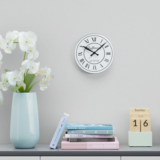 Reloj de pared personalizado - Reloj de pared personalizado - Blanco