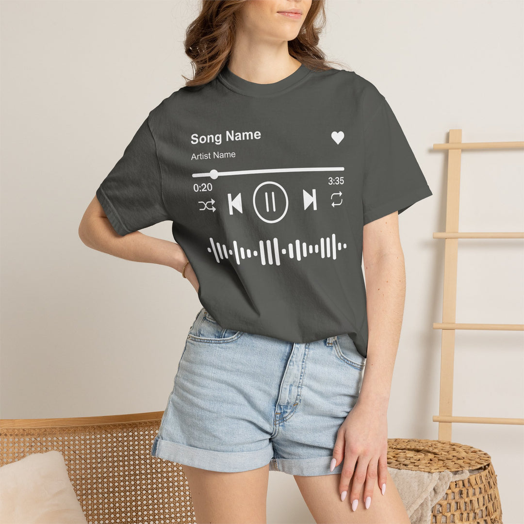 Custom Song Name Comfort Colors® Shirt | Personalized Favorite Song Tee