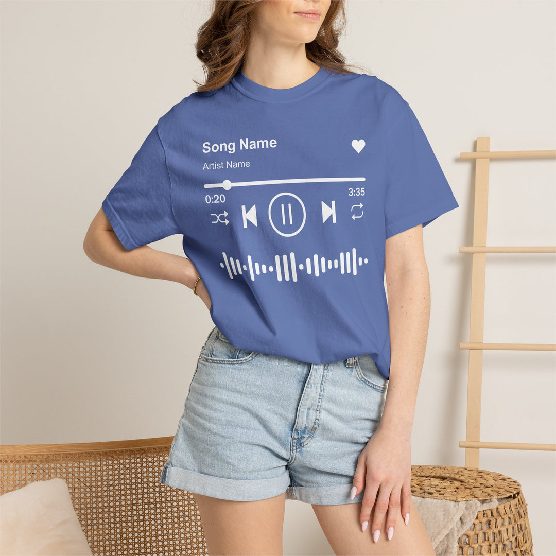 Custom Song Name Comfort Colors® Shirt | Personalized Favorite Song Tee