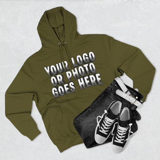 Custom Logo Sweatshirt | Personalized Business Logo Hoodie with Front &amp; Back Printing