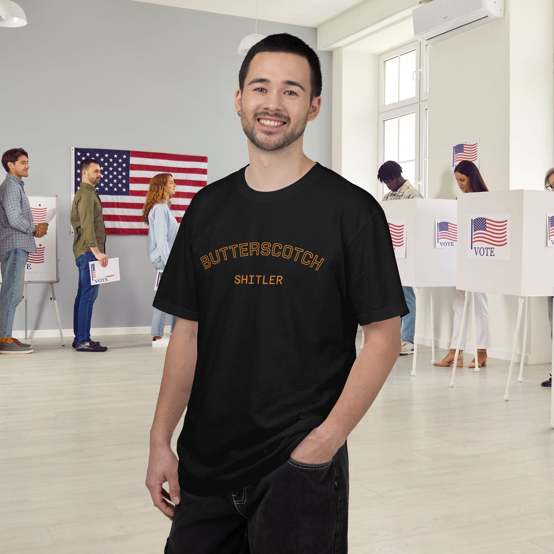 Butterscotch Shitler T-Shirt | Anti-Trump Anti-MAGA 2026 Election Blue Wave Tee Shirt