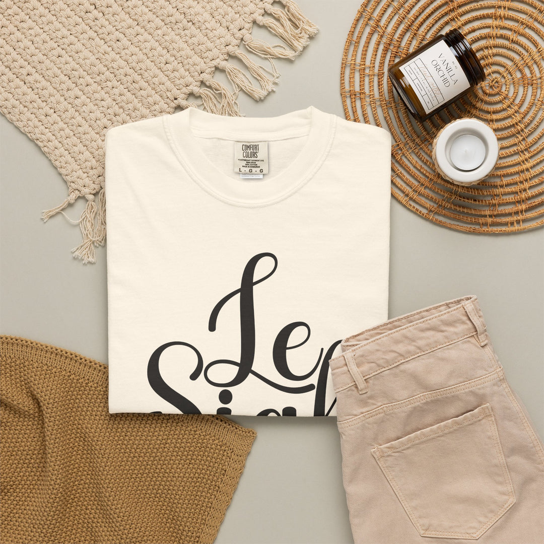 Le Sigh Relaxed Comfort Colors® T-Shirt | Premium Soft Cotton Tee with Script Lettering