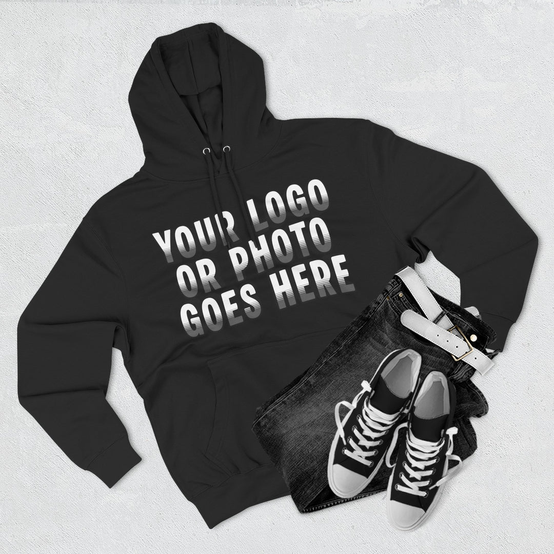 Custom Logo Sweatshirt | Personalized Business Logo Hoodie with Front &amp; Back Printing