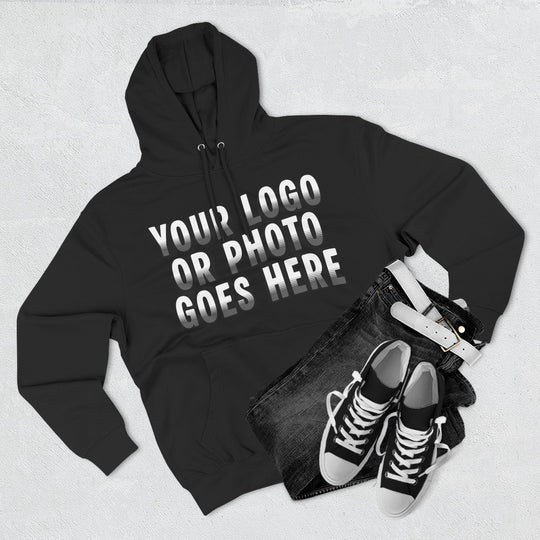 Custom Logo Sweatshirt | Personalized Business Logo Hoodie with Front &amp; Back Printing