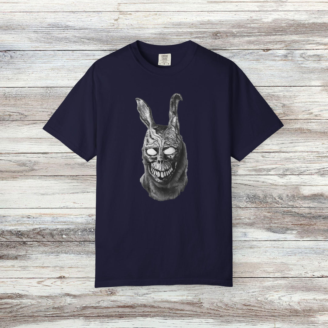 Mad World Donnie Darko Inspired Distorted Rabbit Skull T-Shirt | Dark Surreal Bunny Graphic