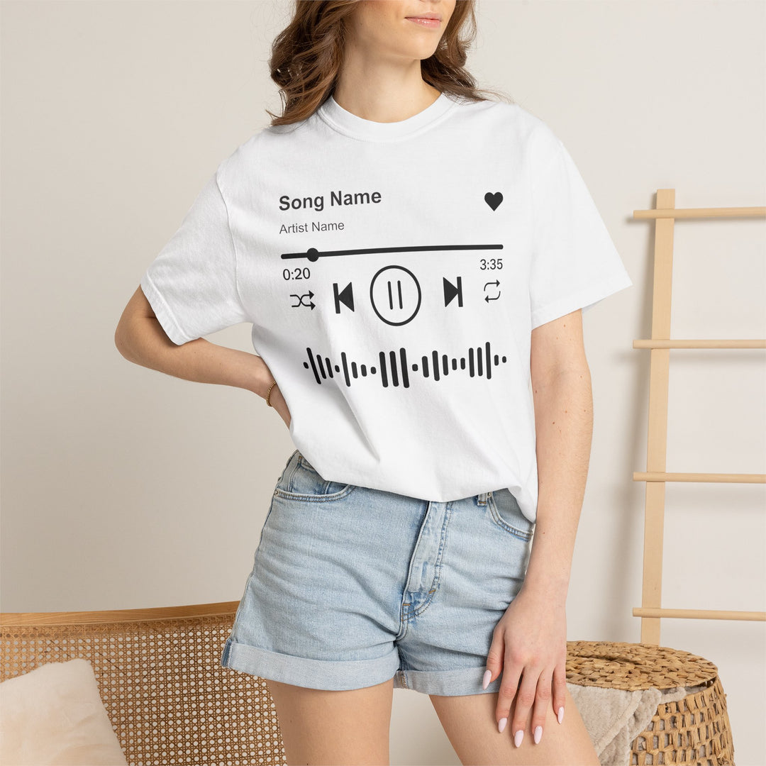 Custom Song Name Comfort Colors® Shirt | Personalized Favorite Song Tee