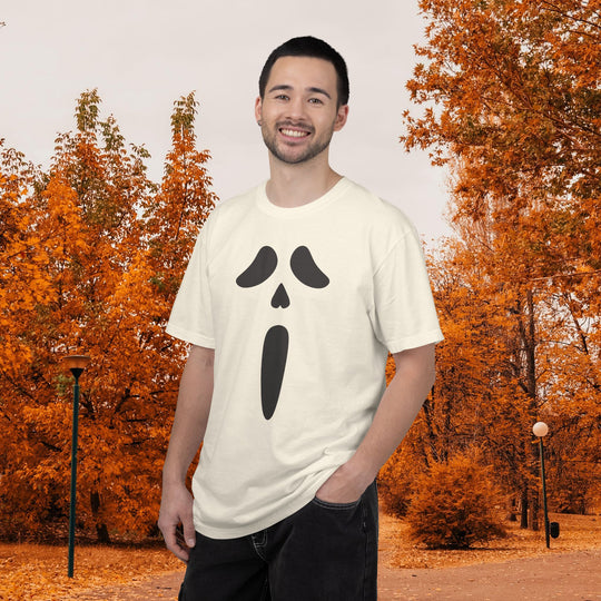 Scream Mask Face T-Shirt | Creepy Ghost Funny Spooky Halloween Season Shirt