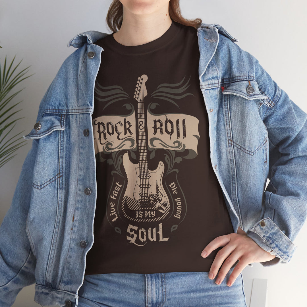 Rock n Roll is in My Soul - Heavy Cotton Tee