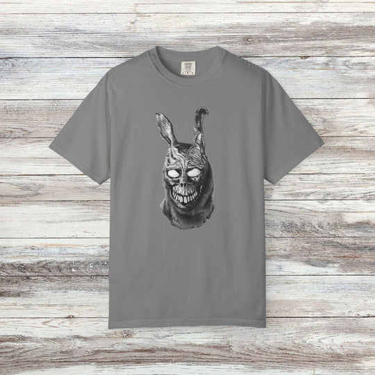 Mad World Donnie Darko Inspired Distorted Rabbit Skull T-Shirt | Dark Surreal Bunny Graphic