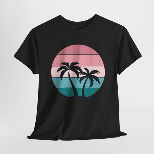 Hawaiian Palm Trees Beach Graphic Tee