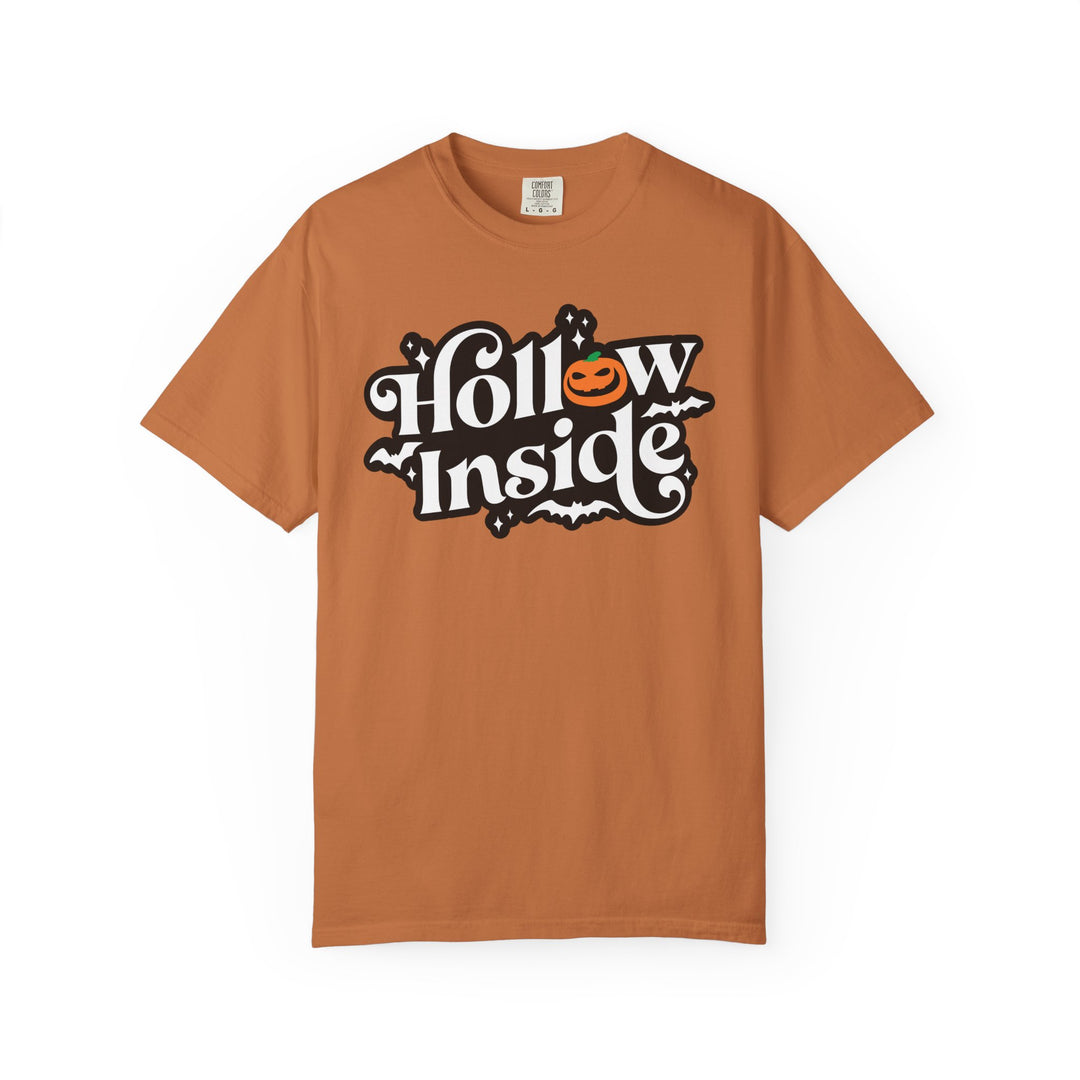 Hollow Inside Evil Pumpkin Halloween T-Shirt | Funny Spooky Halloween Season Shirt