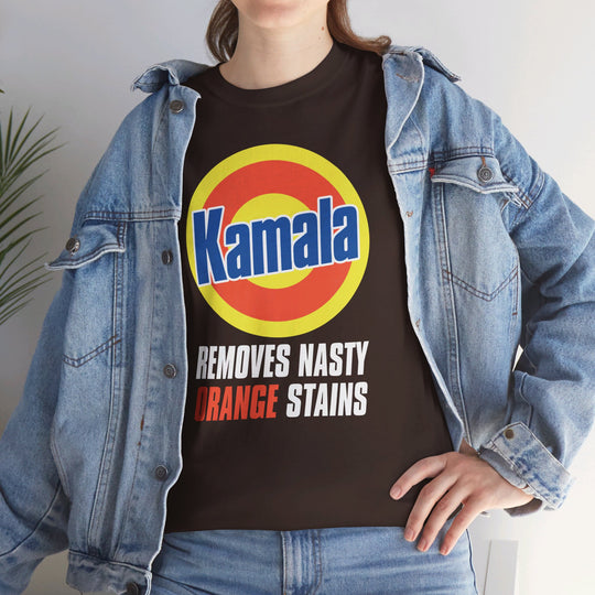 Vote for Kamala Orange Stain Remover Tee - 2024 Campaign T-Shirt - Support Kamala Harris