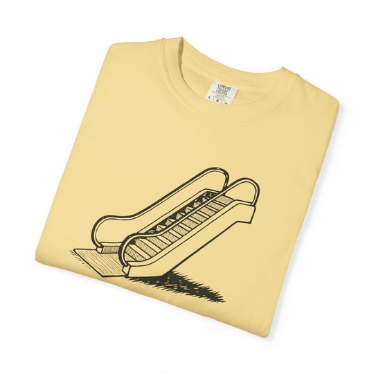 Trump Escalator Joke T-shirt, Political Graphic Tee, Gadsden Flag Mockery Shirt