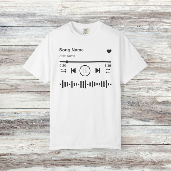 Custom Song Name Comfort Colors® Shirt | Personalized Favorite Song Tee