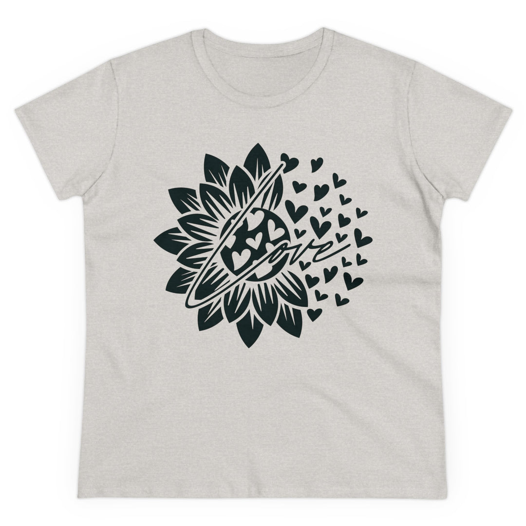 Sunflower Love Design Women's Cotton Tee