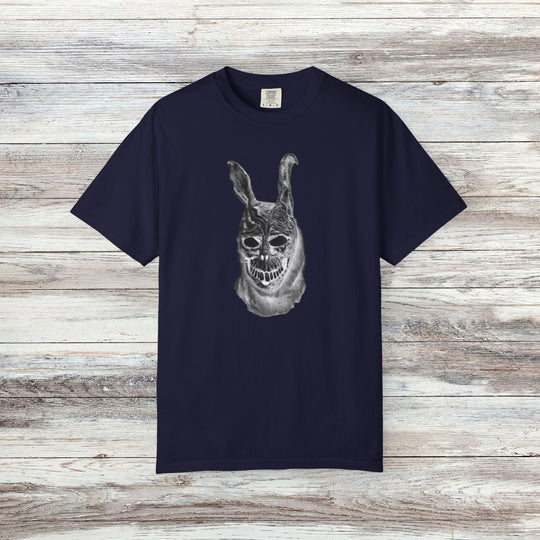 Mad World Donnie Darko Inspired Distorted Rabbit Skull T-Shirt | Dark Surreal Bunny Graphic