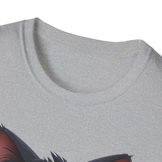 Cute Black Cat Unisex Tee - Softstyle T-Shirt, Funny Cat Lover Gift, Halloween Shirt