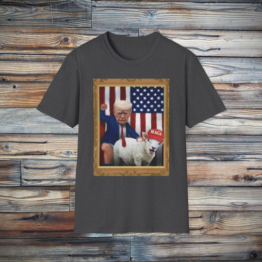 Trump MAGA Sheep Funny Unisex Softstyle T-Shirt