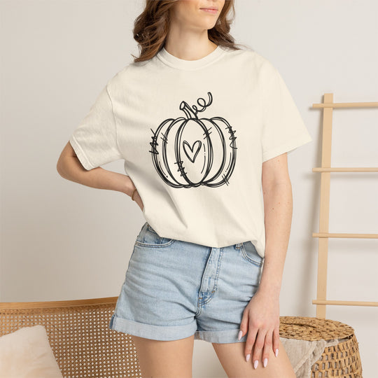 Fall Shirts for Women | Halloween Pumpkin Graphic Tee | Cute Autumn Thanksgiving T-Shirt