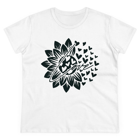 Sunflower Love Design Women's Cotton Tee