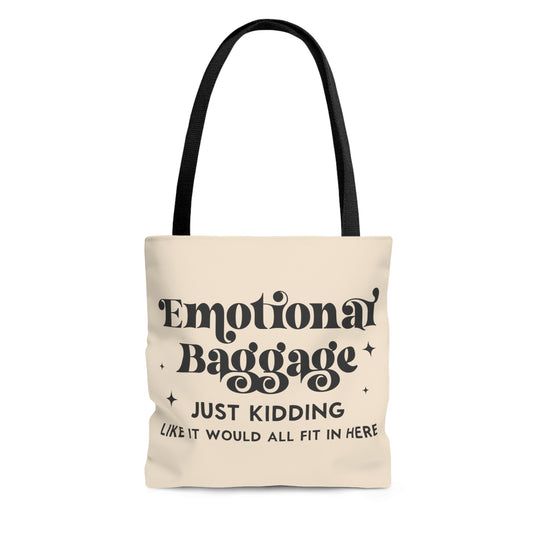 Tote Bag avec imprimé "Bagage émotionnel"