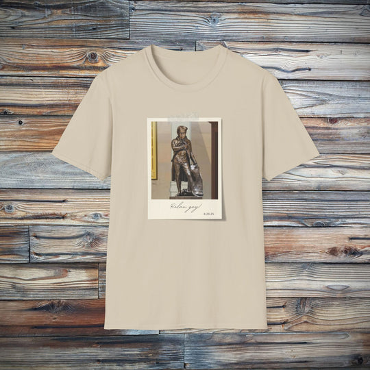 Funny Relax Guy Trump Statue Unisex Softstyle T-Shirt