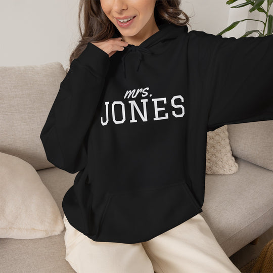 Wedding Hoodie | Personalized Name Script &amp; Text for Bride and Bridesmaids