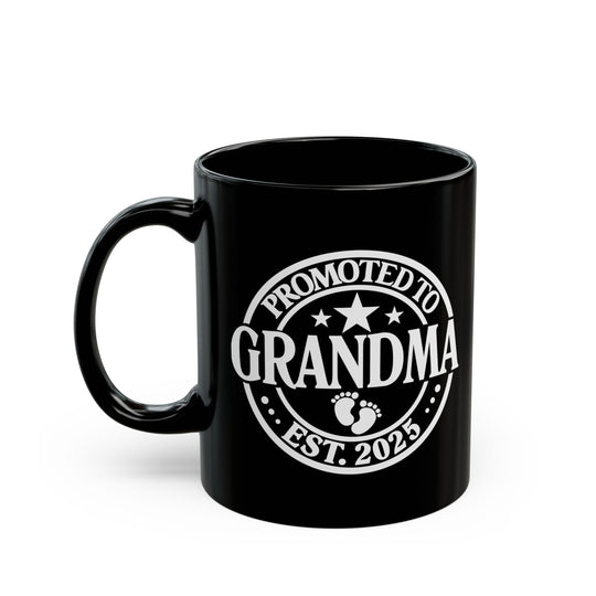 Grandparent Christmas Mug for Grandma - Black