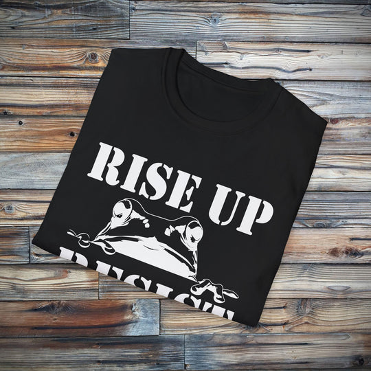 Portland Frog Rise Up and Resist Unisex Tee