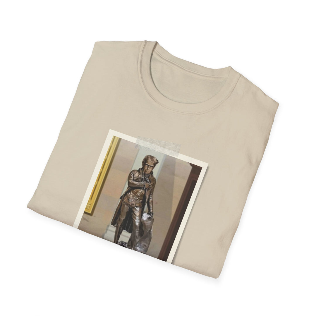 Funny Relax Guy Trump Statue Unisex Softstyle T-Shirt