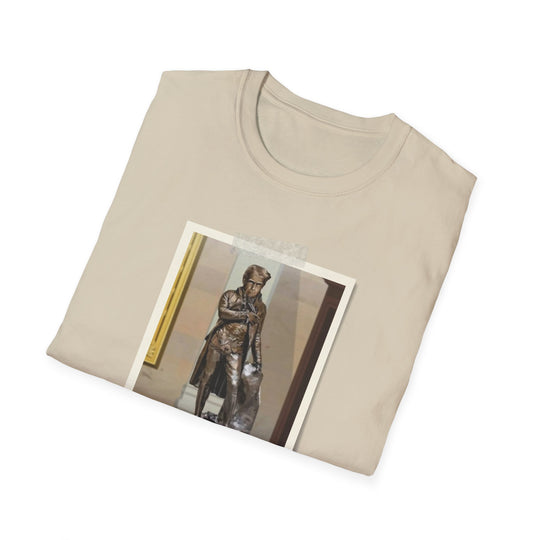 Funny Relax Guy Trump Statue Unisex Softstyle T-Shirt
