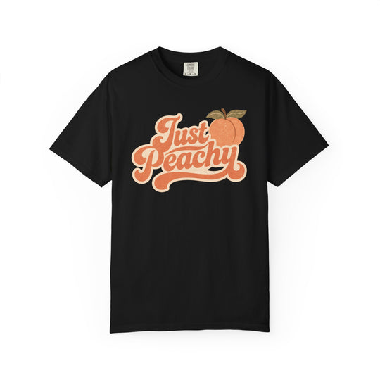 Just Peachy T-Shirt | Retro Graphic Tee | Vintage Summer Short Sleeve Shirt
