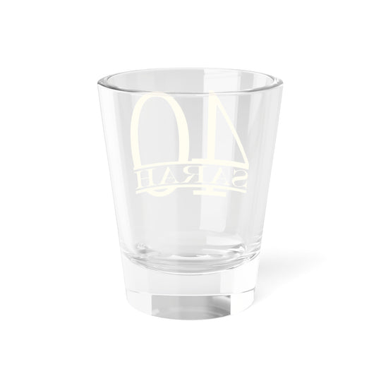 Personalized 40th Birthday Shot Glass | Custom Printed Shooter Gift