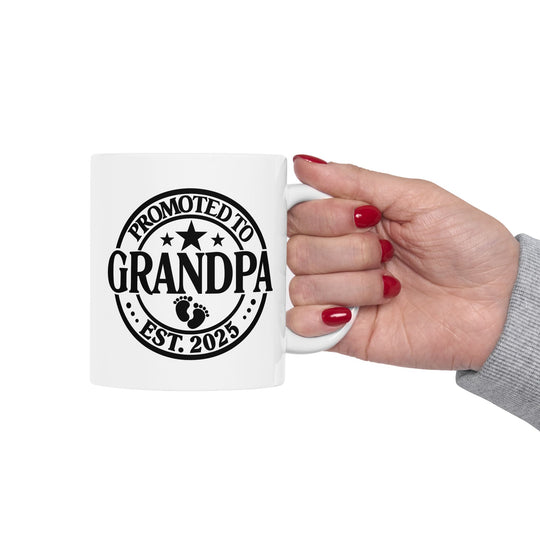 Grandparent Christmas Mug for Grandpa - White