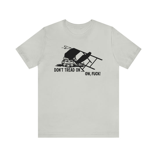 Folding Chair T-Shirt - Don't Tread on Me Snake and Chair