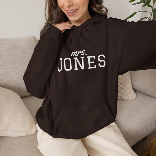 Wedding Hoodie | Personalized Name Script &amp; Text for Bride and Bridesmaids