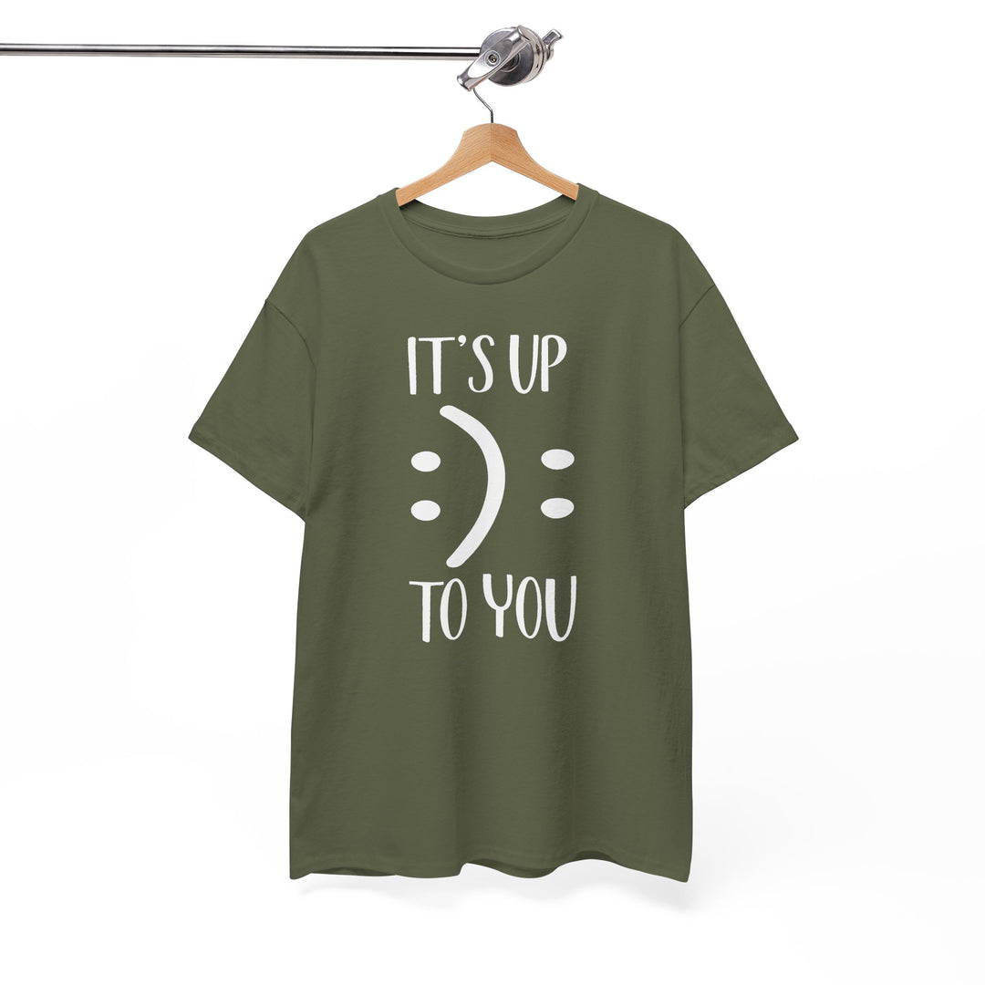 Trendy Smiley Face T-Shirt - "Happy or Sad? It&